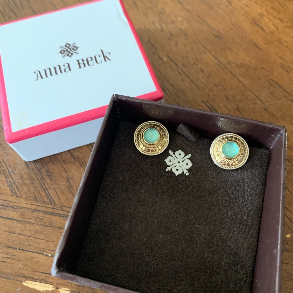 Anna Beck Round Stone Stud Earrings